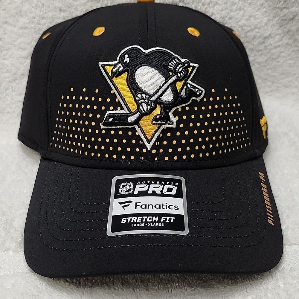 Fanatics Pittsburgh Penguins L/XL Stretchfit Hat - New